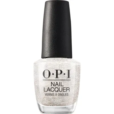 OPI nagellak Happy Anniversary!, stralende witte tint met een glinsterende afwerking voor een elegante en feestelijke look.