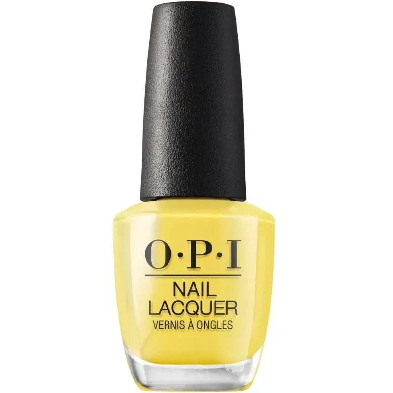 Vernis OPI Don’t Tell a Sol – jaune, finition brillante. Manucure éclatante et durable pour professionnels.