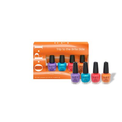 Trip to the Brite Side | Nagellak mini-pack | 4 x 3,75ml OPI Trip to the Brite Side mini nagellak set 4 x 3,75 ml overzicht van kleuren