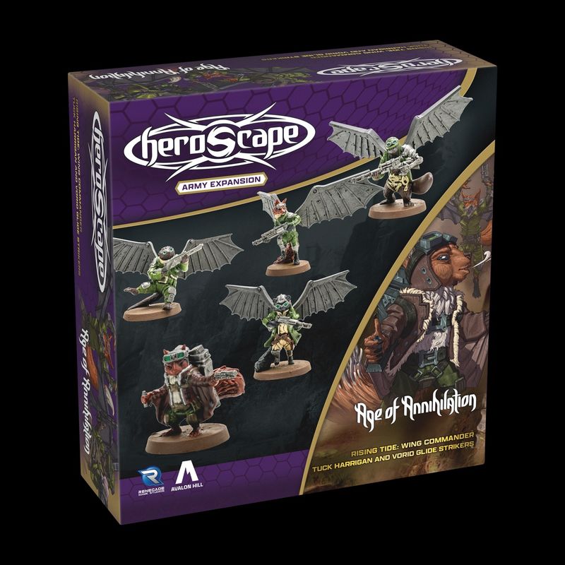 Heroscape AoA: Wing Commander Tuck Harrigan and Vorid Glide Strikers