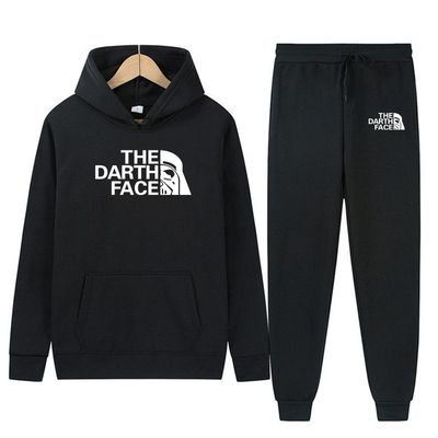 Pull à capuche en velours pour hommes, costume imprimé, costume de sport de loisirs, automne et hiver