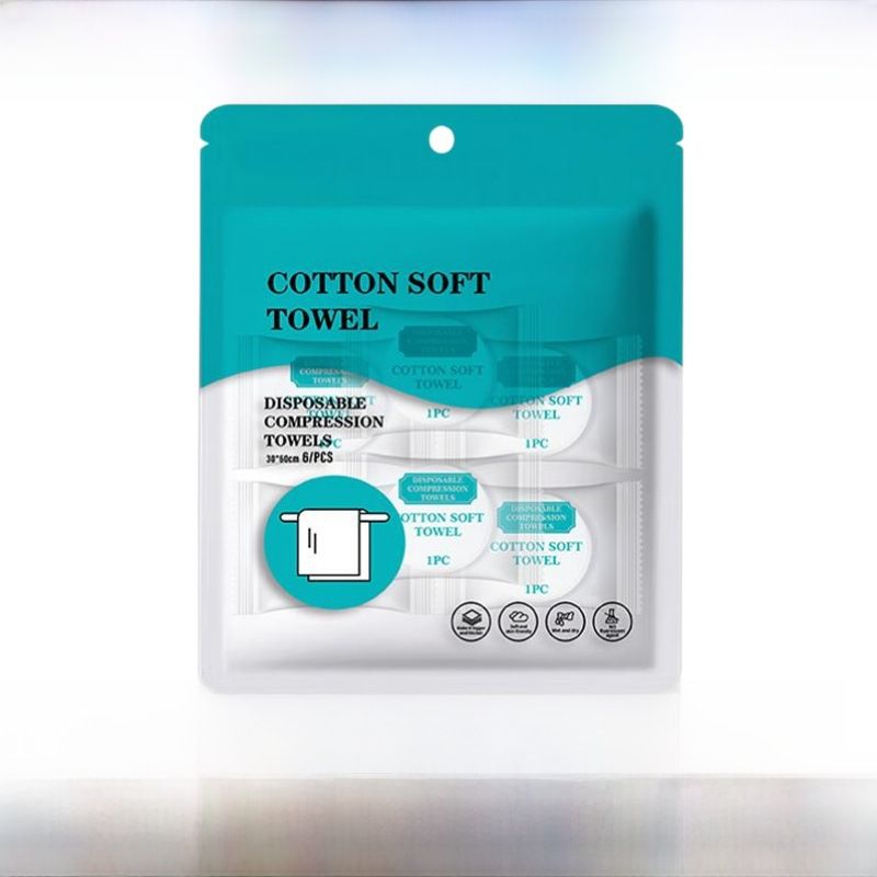 Serviette compressée jetable, serviette de bain, serviette pour le visage, emballage indépendant