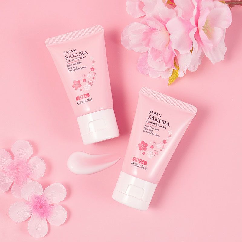 LAIKOU Laiko crème à l&amp;#039;essence de fleur de cerisier 30g crème de flocon de neige hydratante et hydratante soins de la peau tache d&amp;#039;usine