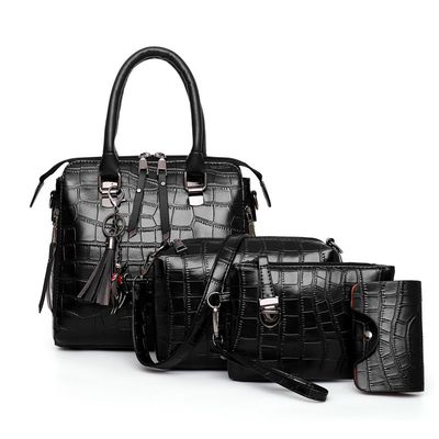 Sac pour femmes 2023 nouveau urbain Simple mode à la mode épaule bandoulière Portable motif Crocodile mère sac quatre pièces ensemble sac pour femmes