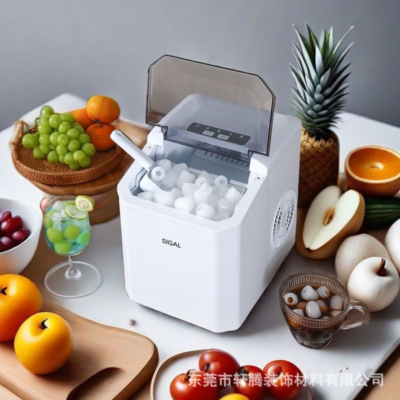 Machine à glaçons transfrontalière maison dortoir Mini petit bureau boisson froide machine à glaçons automatique commerciale machine à glaçons extérieure