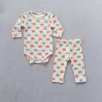 Nouveau bébé imprimé sac gros vêtements Leggings ensemble coton bébé combinaison florale à manches longues costume d&amp;#039;escalade