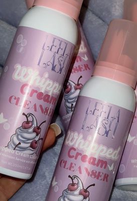 Whipped cream cleanser