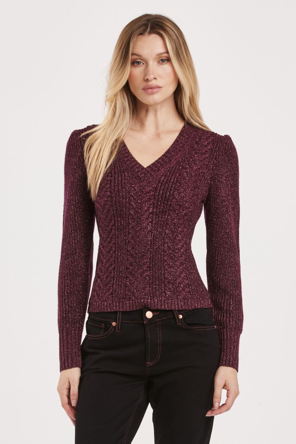 Another Love Thalia Wine Sweater