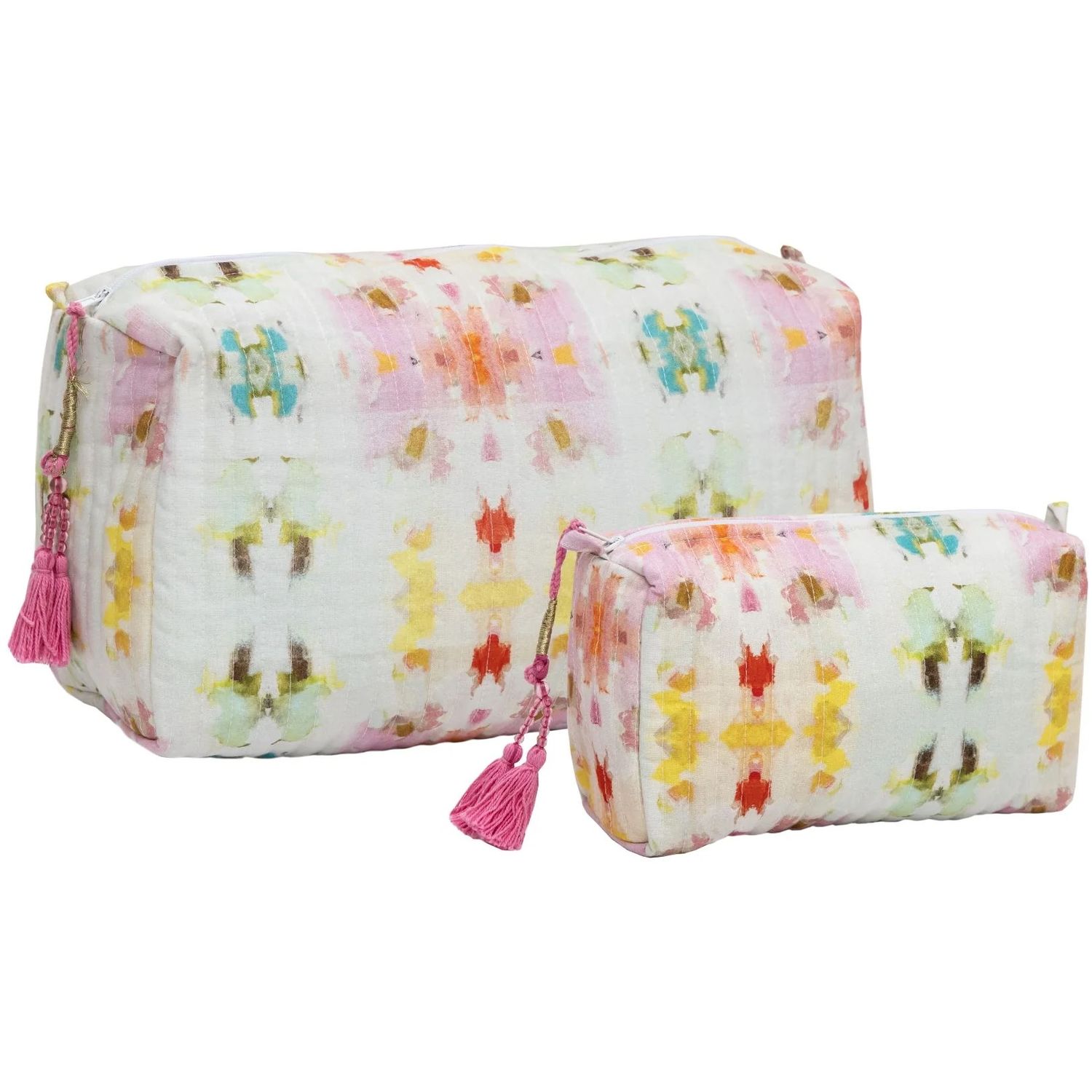 Laura Park Small Summer Pink GIVERNY Cosmetic Bag