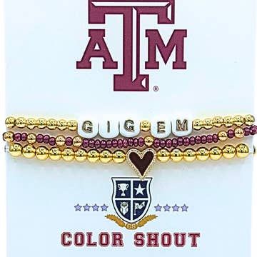 Color Shout Love Stack Bracelet Set
