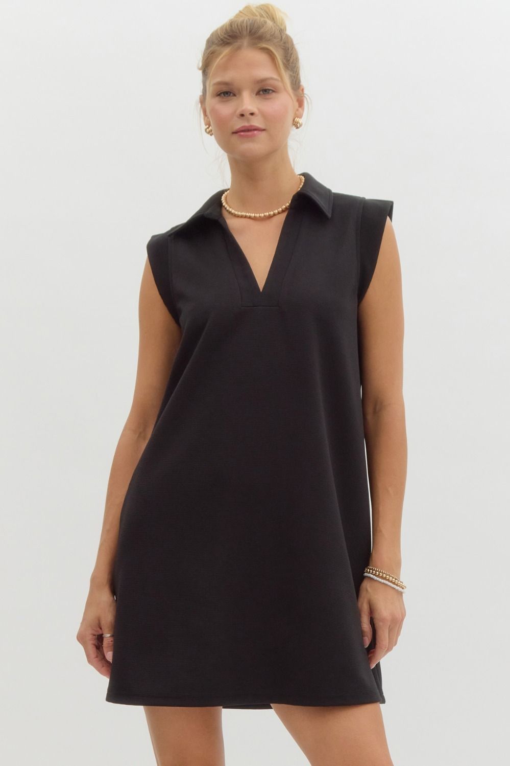 Entro Sleeveless Collar Dress