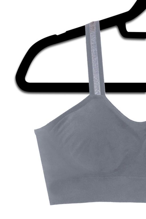 Strap Its Grey  Sheer Bra
