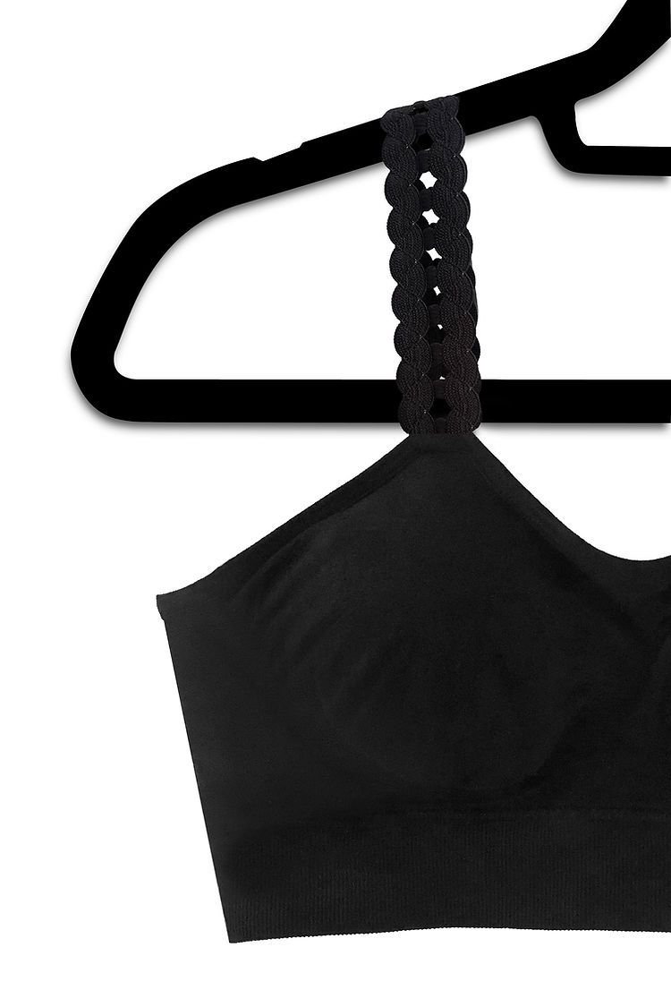 Strap Its Black Loops Bra