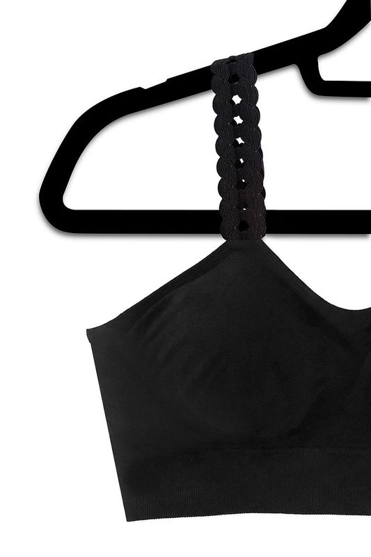 Strap Its Black Loops Bra