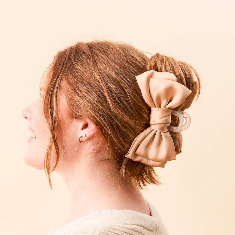 Darling Satin Bow Claw Clip