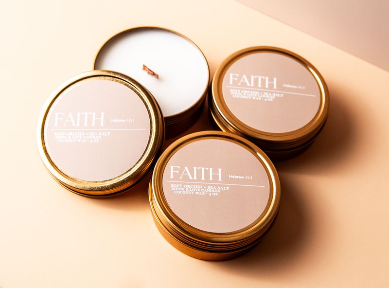 Shine &amp; Love Travel Tin Candles