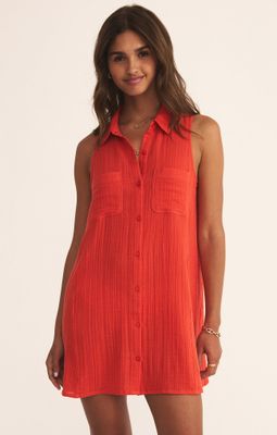 Z Supply Cabana Red Mini Dress