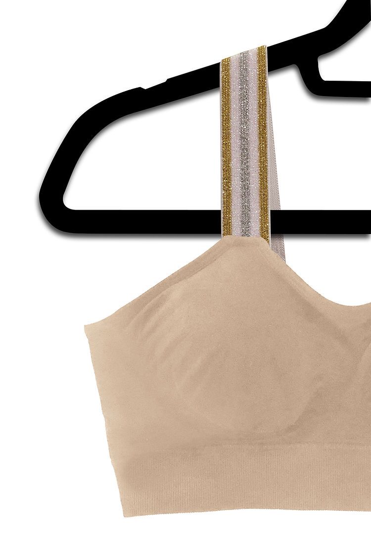 Strap Its Nude Shimmer Bra