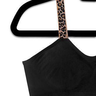 Strap Its Black/Champagne Leopard Bra