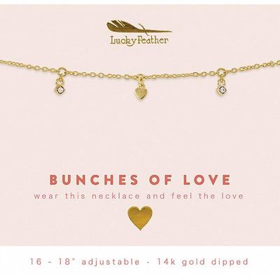 Lucky Feather Bunches of Love Necklace