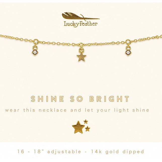 Lucky Feather Shine So Bright Necklace