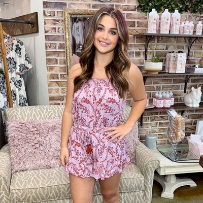 Needii Pink Rust Romper