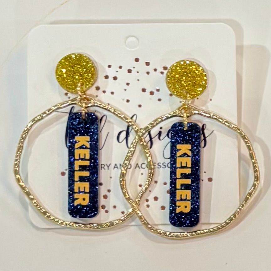 TLD Circle Keller Drop Earring