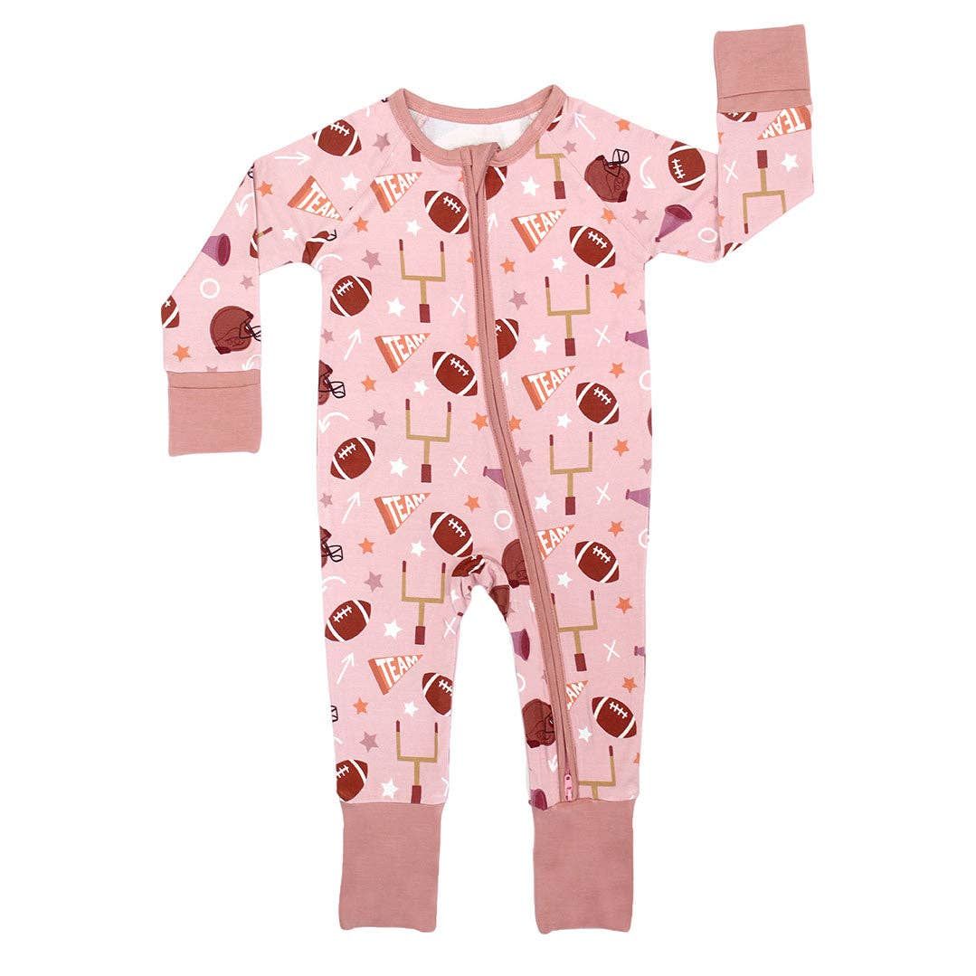 Emerson Game Day Football 0-3 Onesie
