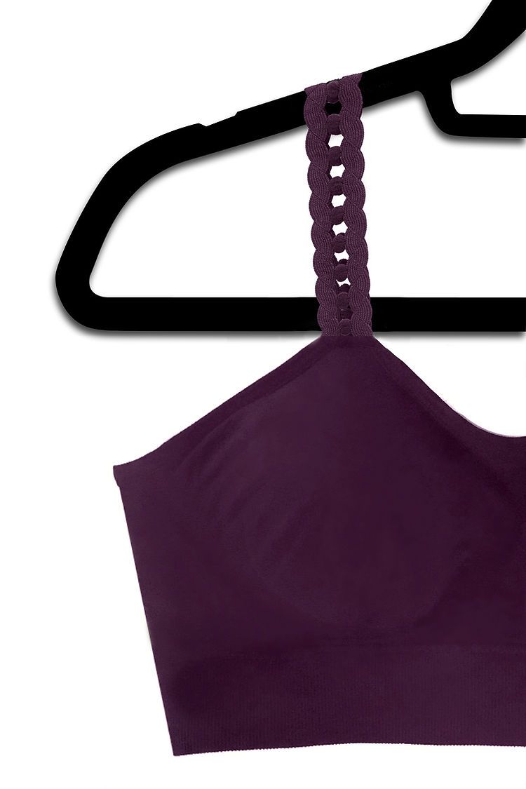 Strap Its Burgundy Loops Bra