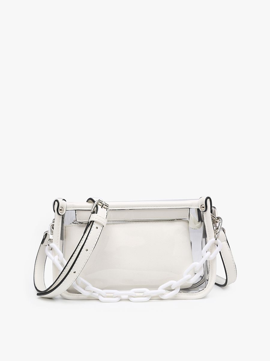 Jen &amp; Co Clear White Bag