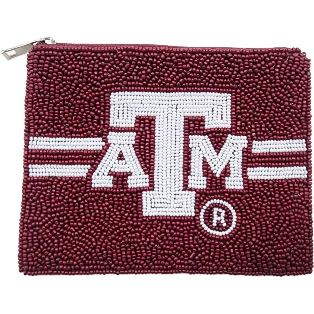 Texas A&amp;M Beaded Pouch