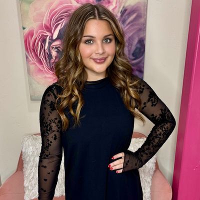 Black lace top
