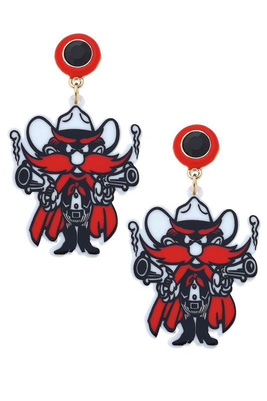 Texas Tech mascot earring