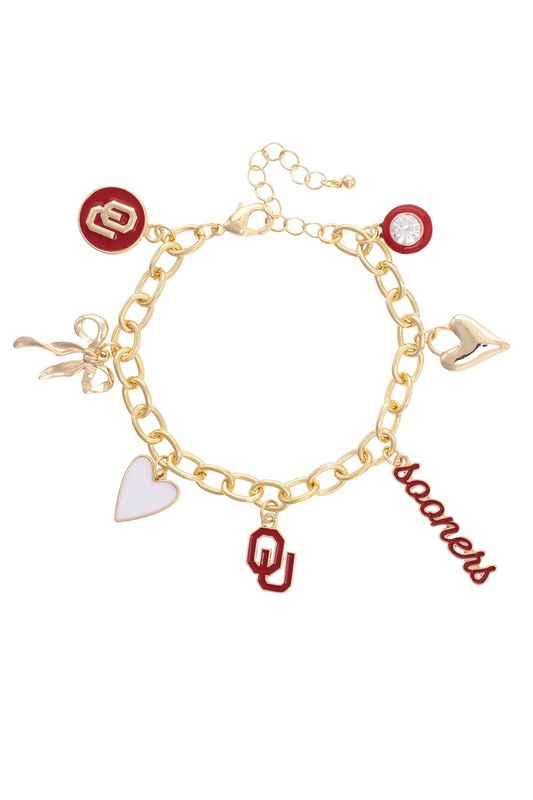 OU charm bracelet - go sooners!