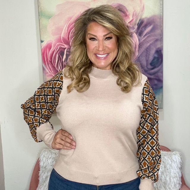THML long sleeve pattern sweater