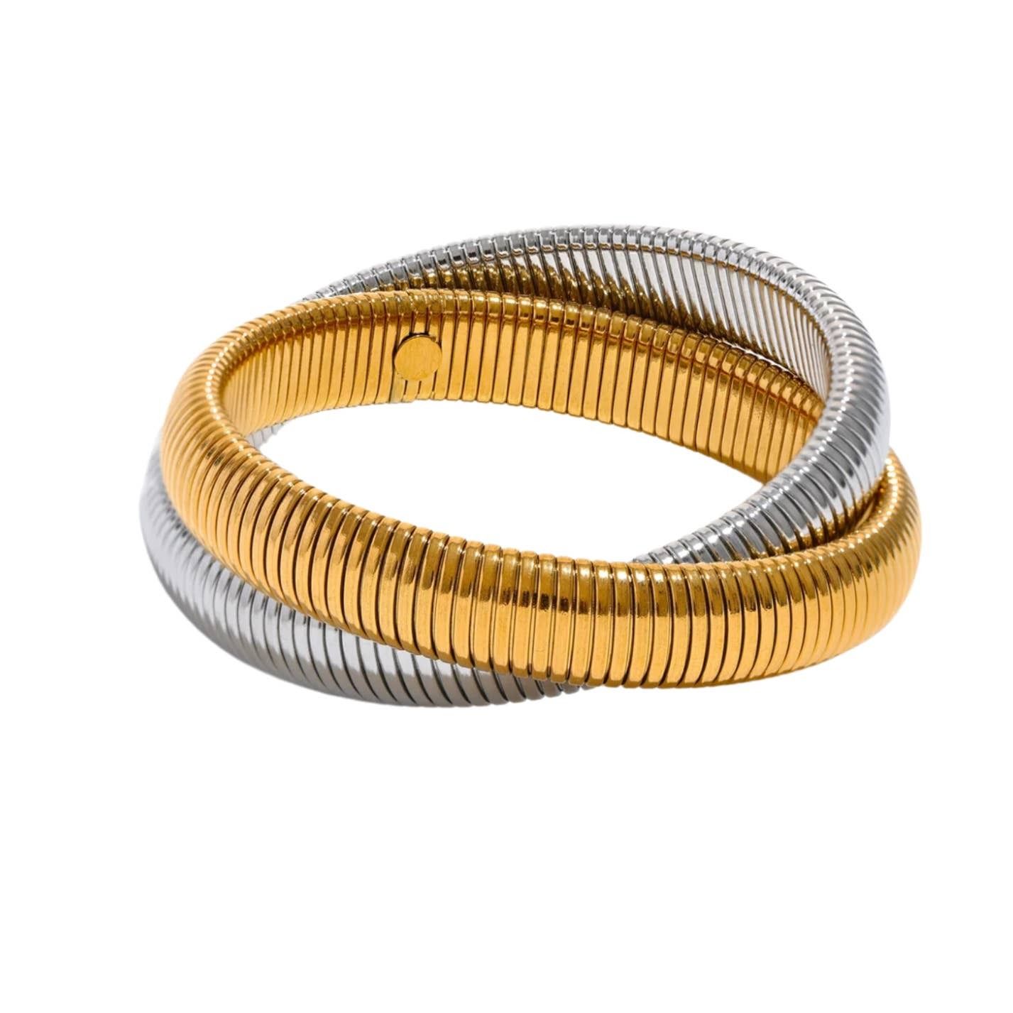 HJane Two Toned Tube Bracelet