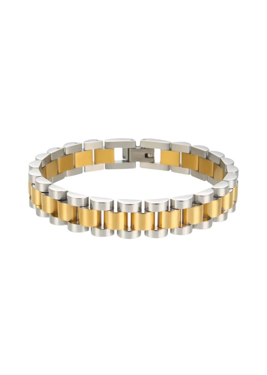 Hjane two toned wristwatch bracelet