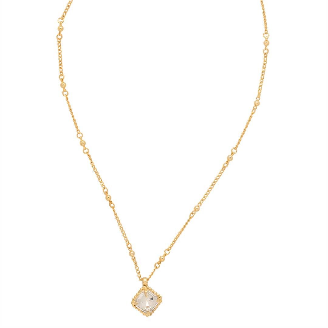 Sorrelli pendant clear crystal necklace