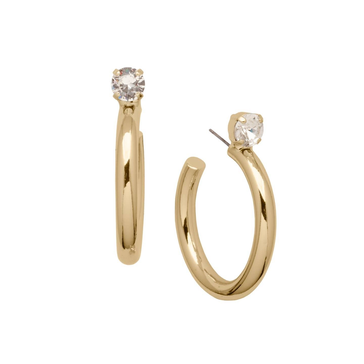 Sorrelli hoop earring with clear crystal