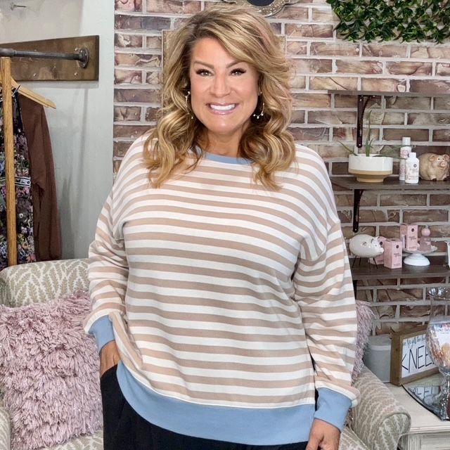 Z Supply striped sweatshirt