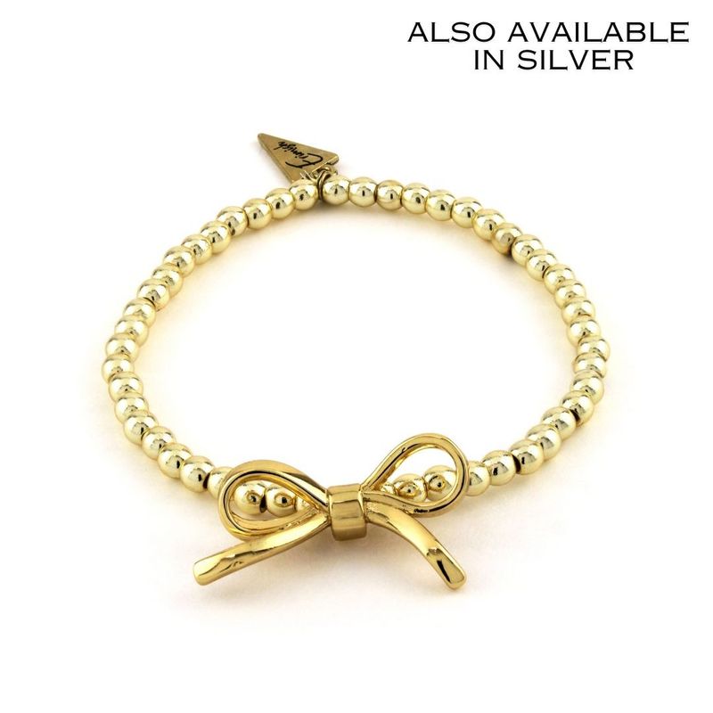 Gold bow bracelet