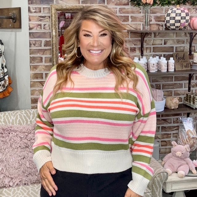 THML Striped Knit Sweater
