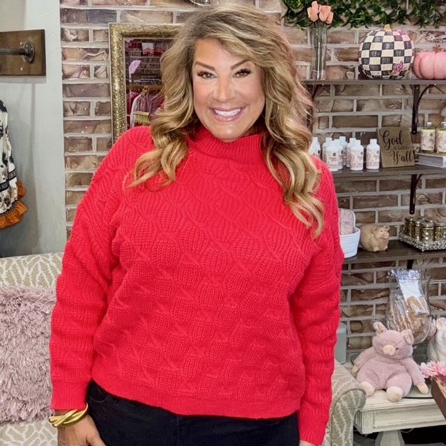 Cozy Co Red Sweater