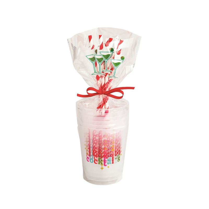 Mud Pie Red Party Cup Set
