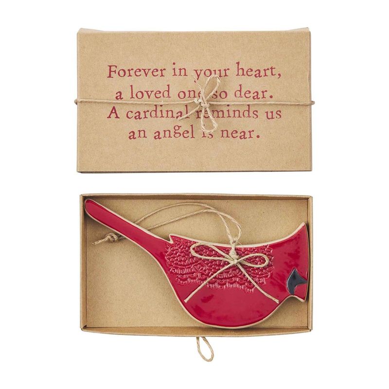 Mud Pie Red Cardinal Ornament