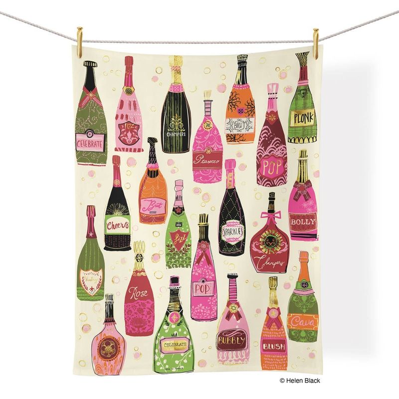 Werkshoppe Bubble Popp Fizz Tea Towel