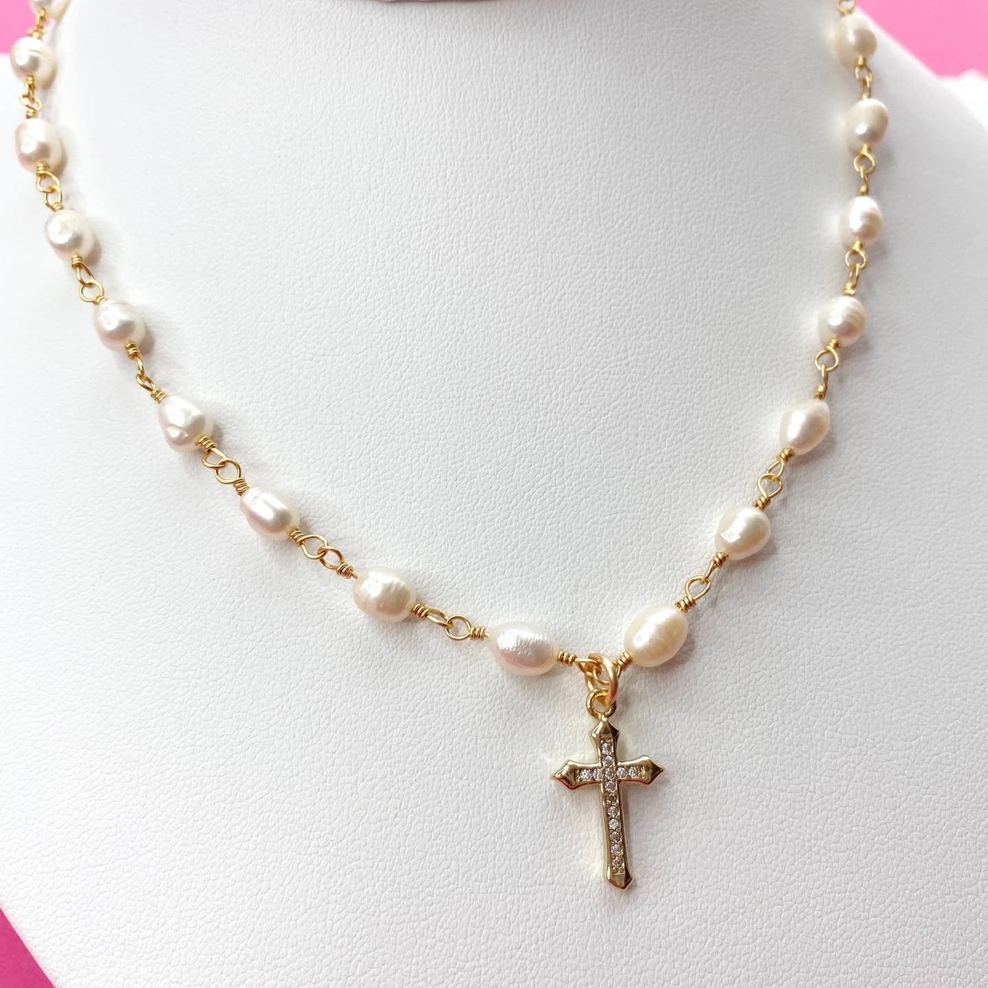 Taylor Shaye Jacee Cross Necklace