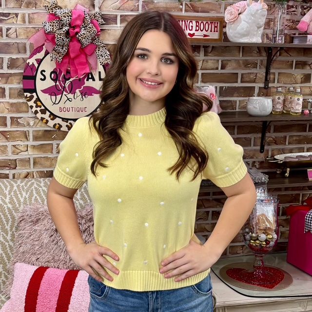 Sunday Edition Polka Dot Sweater