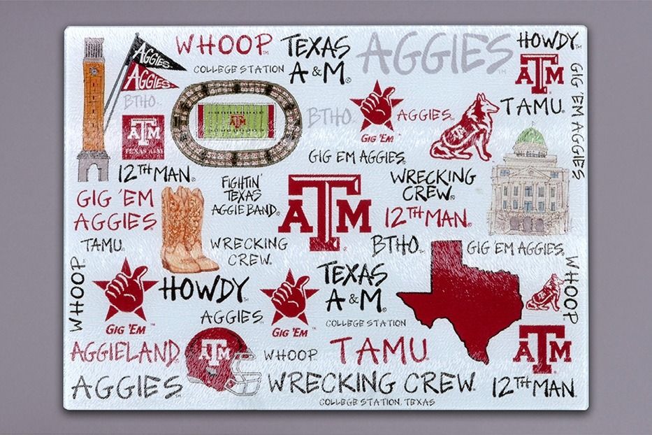 Magnolia Lane Glass Cutting Board