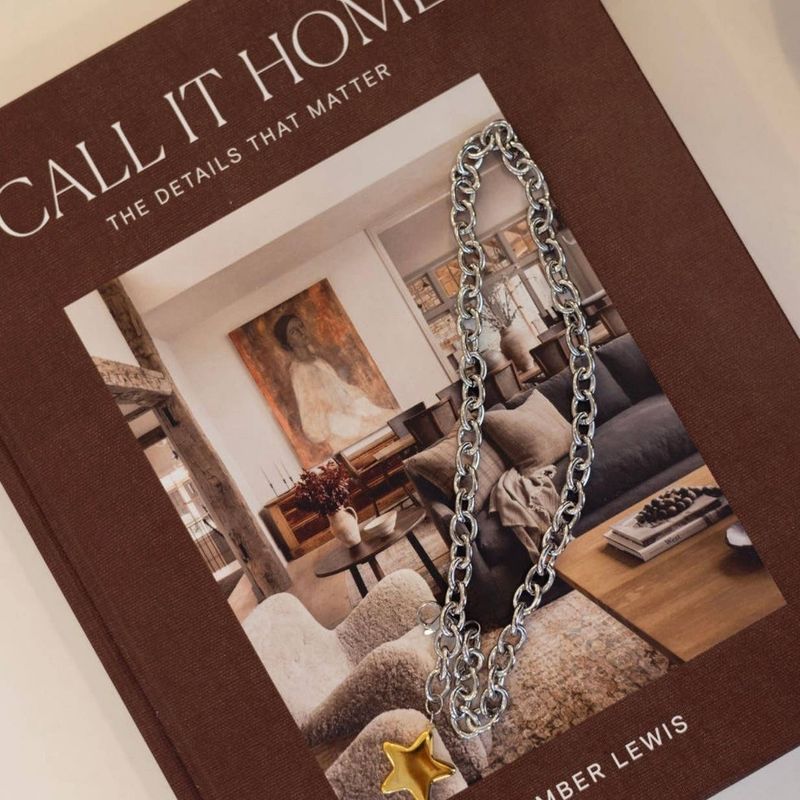 Chansutt Pearls Two Tone Star Necklace